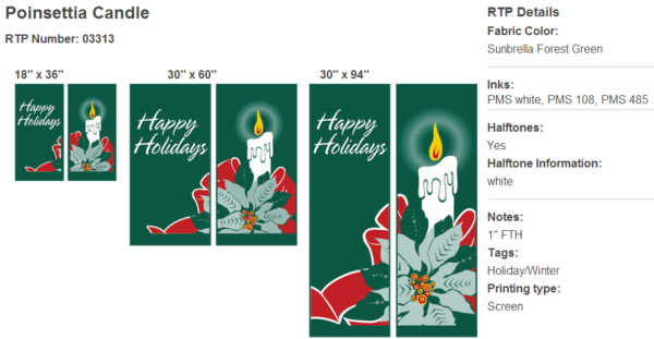 Poinsettia Candle Set - Image 2