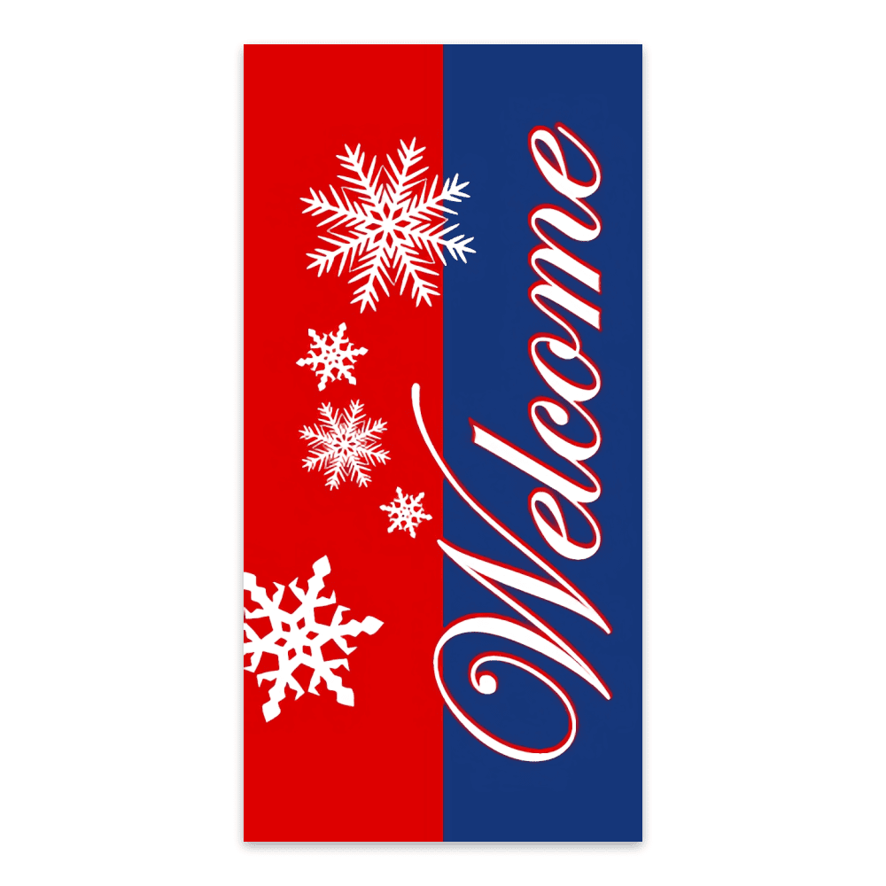 Patriotic Welcome Snowflakes