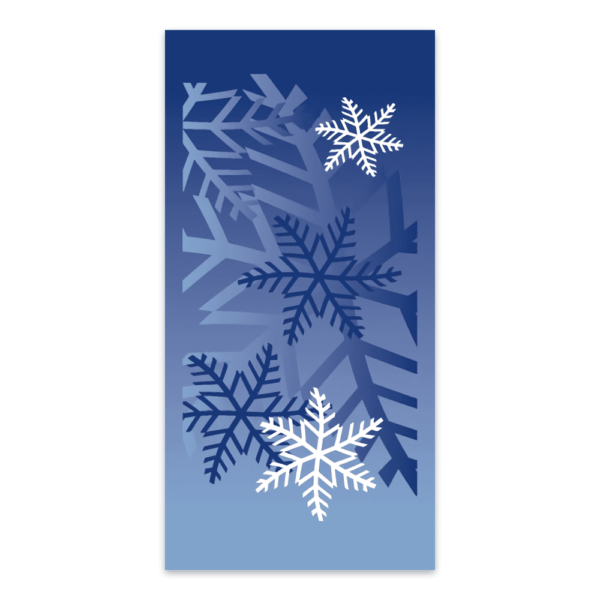 Blizzard Blue Snowflakes