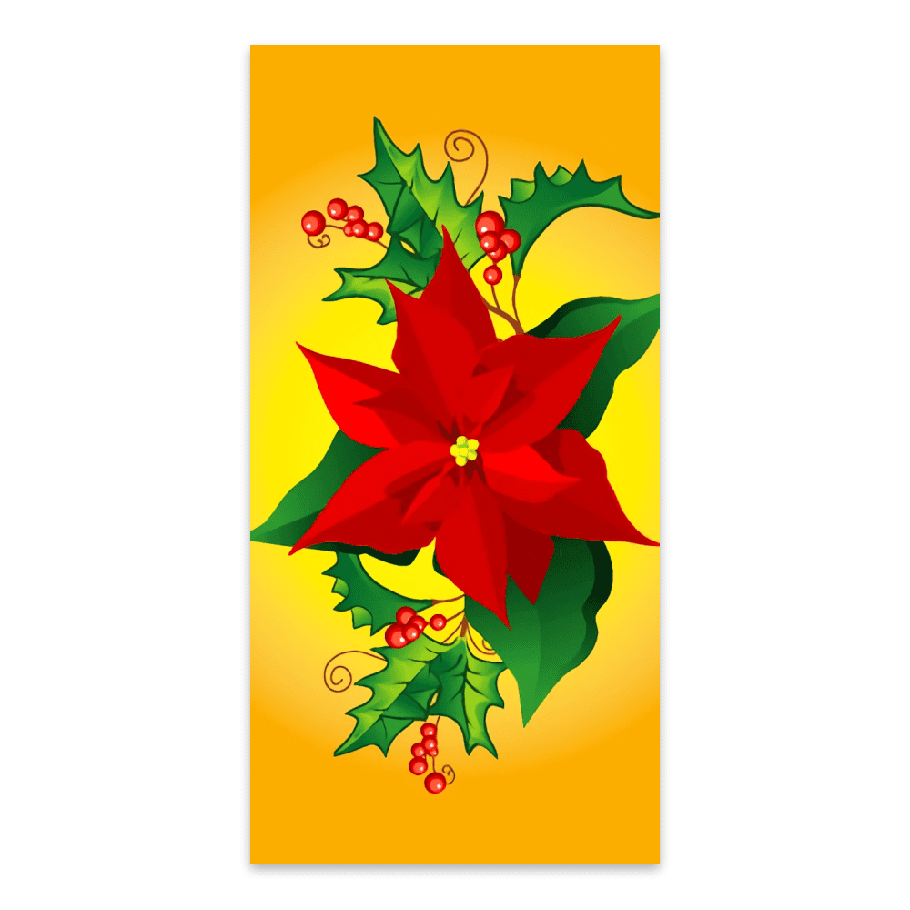 Bright Red Poinsettia