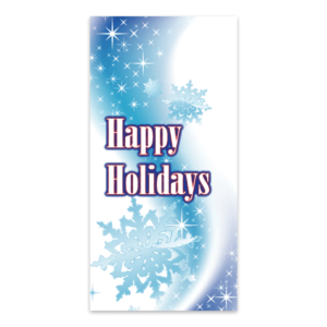 Happy Holidays Blizzard Blue