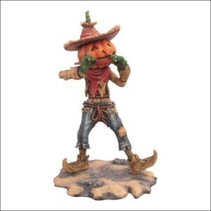 Pumpkin Scarecrow w/ Mouth Harmonica