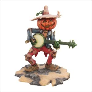 Pumpkin Scarecrow w/ Mouth Banjo