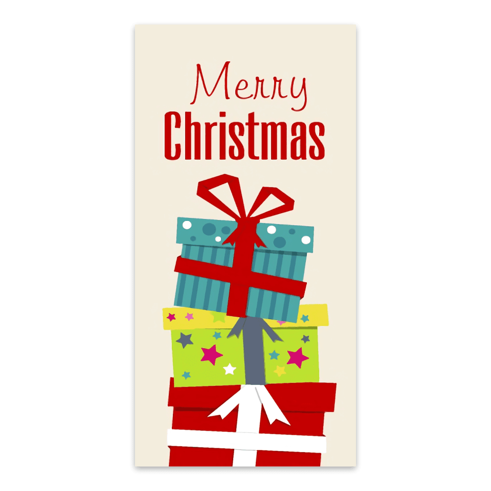 Merry Christmas Wrapped Gifts
