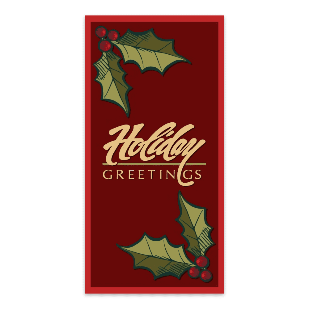Holly Holiday Greetings