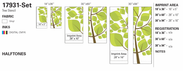 Tree Stencil - Set - Image 2