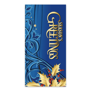 Season's Greetings Blue