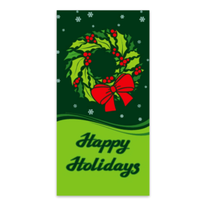 Happy Holidays Wreath