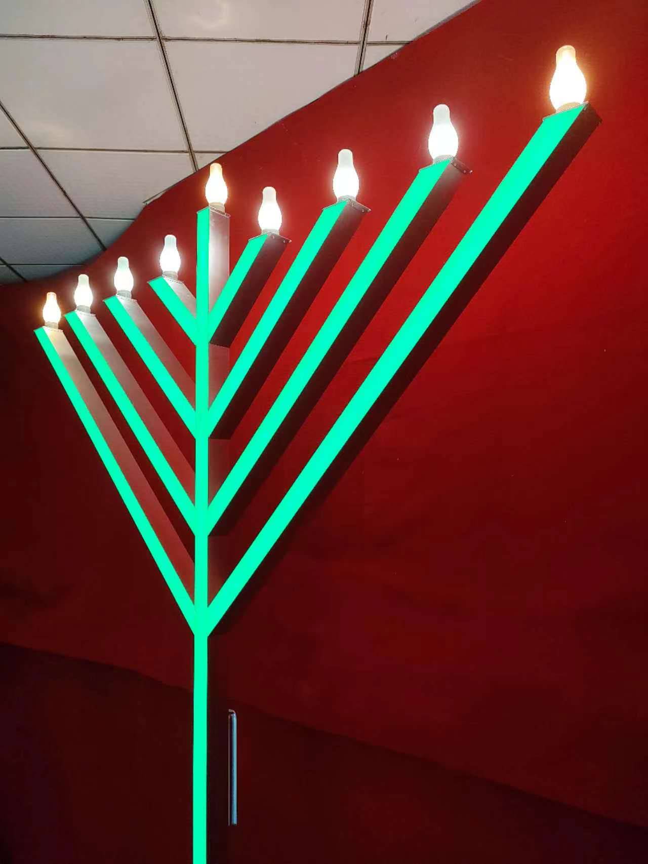 LUX 9 ft. LED Display Menorah
