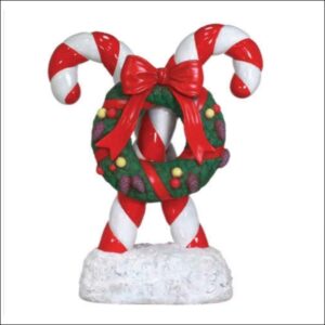 Candy Cane With Wreath