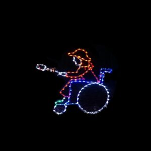 Girl in Wheelchair w/ Marshmellows - (animated)