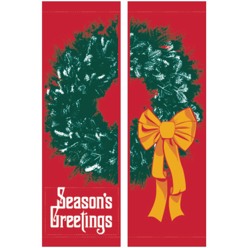 Double Fancy Wreath Red