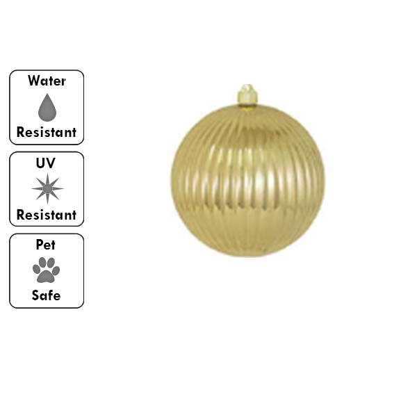 6 in. (150mm) - Gilded Gold Ripple (12 per case)