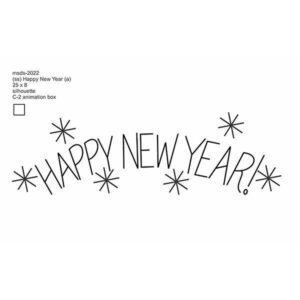 Happy New Year Sparkle Sign