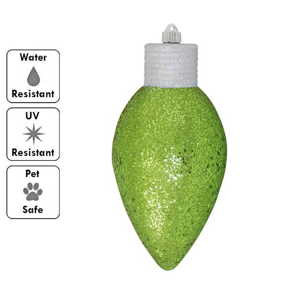 12 in. (300mm) - Lime Glitz c9 Bulb (6 per case)