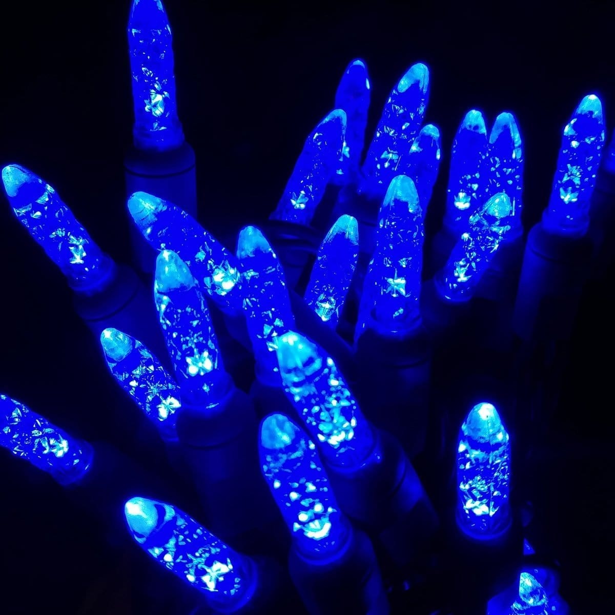 M5 Blue, 70L - Green Wire 4 in. spacing - LED Mini Lights - Image 2