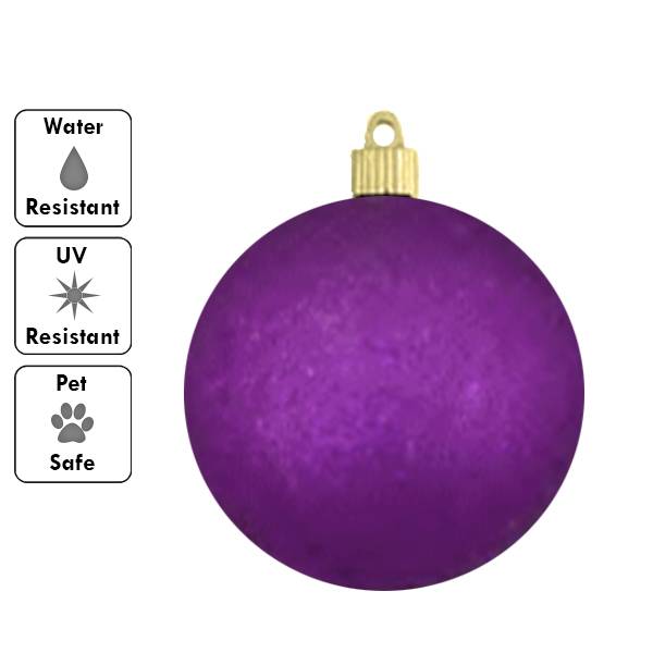 4 in. (100mm) - Purple Glitter (48 per case)