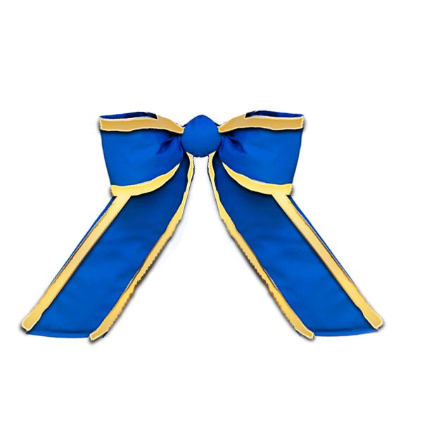 Outdura w/ Gold Trim - Royal Blue - 2 Loop Bow