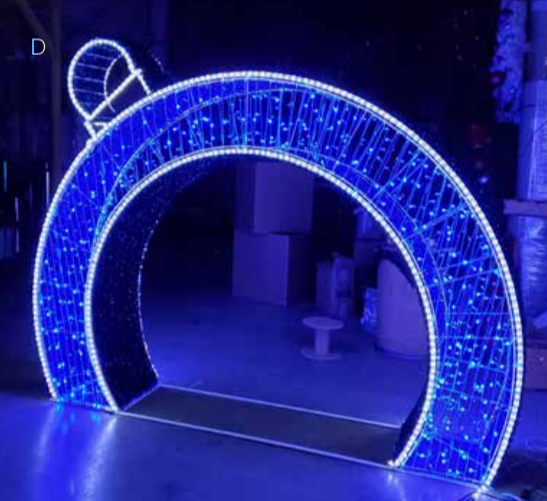 Blue Tilted Ornament