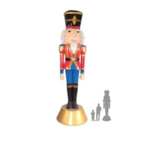 Christmas Nutcracker 9 ft. - Red & Blue