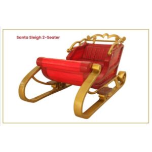 3.25' 2 Seat Santa Sleigh - Red