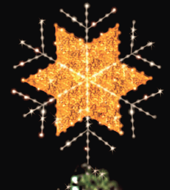 6 Point Snowflake Topper