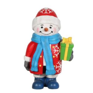Snowman With Gift