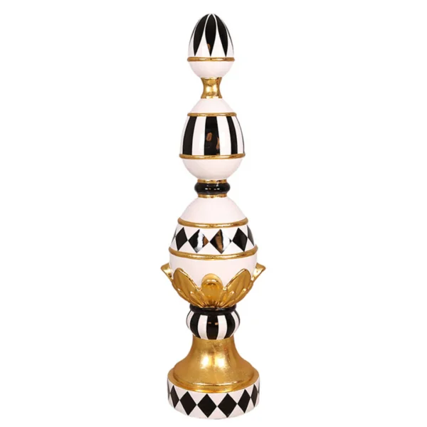 Black & White Easter Bunny Finial 5ft Tall