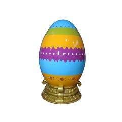 EASTER EGG W/ BASE 140CM - Purple Stripe