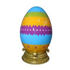 Easter egg with Base 200cm - Purple Stripe