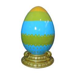 Easter egg with Base 200cm - Green Blue