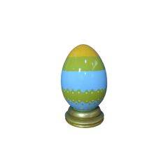 EASTER EGG W/ BASE 70CM - Green Blue