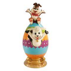 Easter egg with Lamb and Bunny