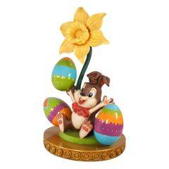 Easter Flower with bunny and painted eggs