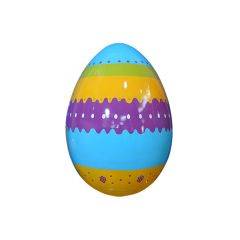 Easter egg 120cm - Purple Stripe