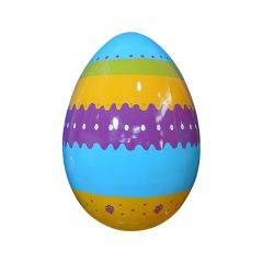 Easter Egg 180cm - Purple Stripe