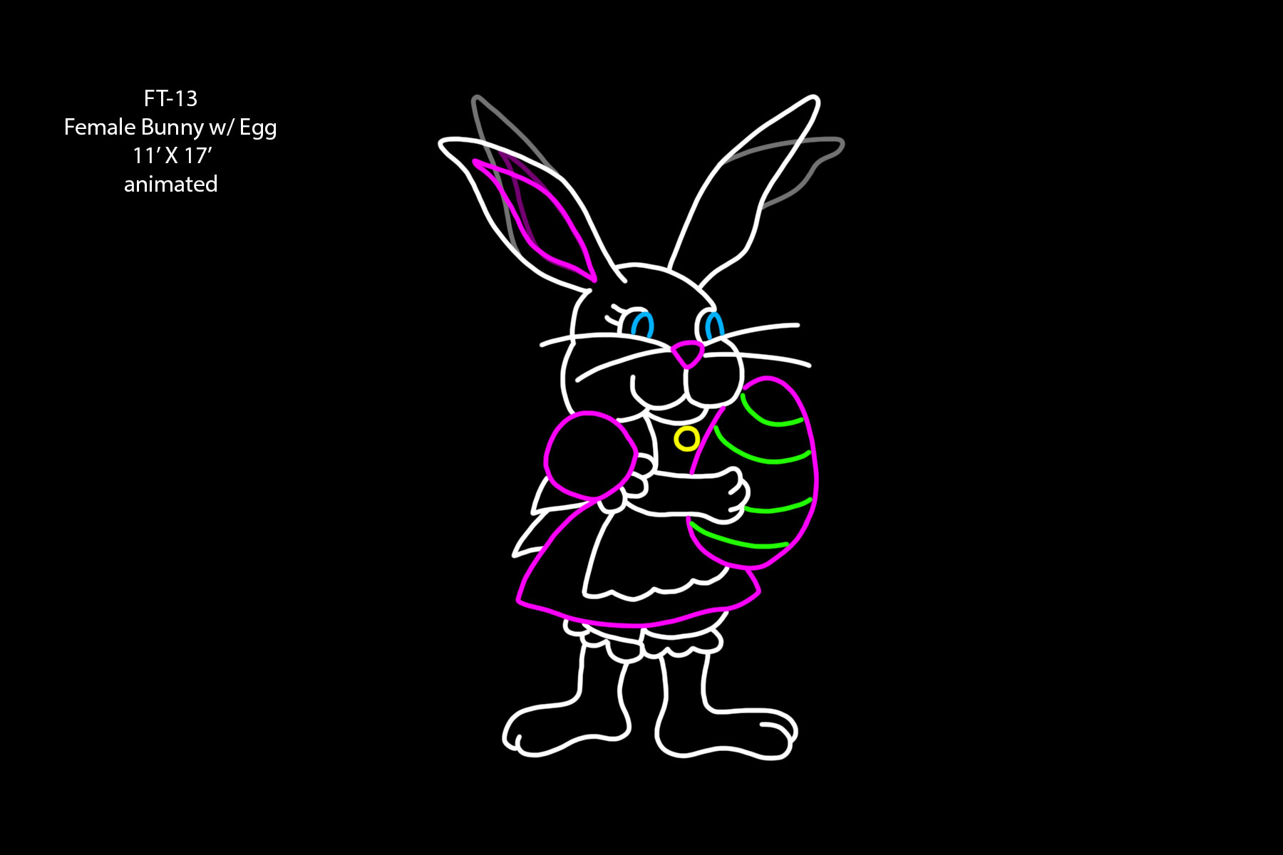FEMALE BUNNY with EGG (animated)