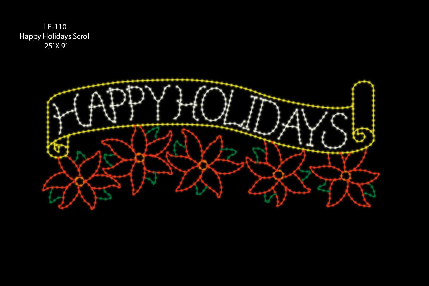 HAPPY HOLIDAYS SCROLL