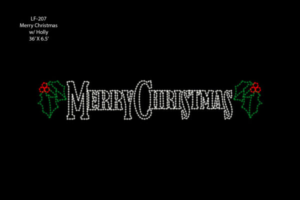 MERRY CHRISTMAS W/HOLLY