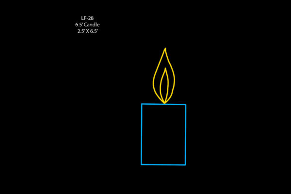 6 1/2' SINGLE CANDLE