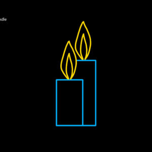 8' DOUBLE CANDLE