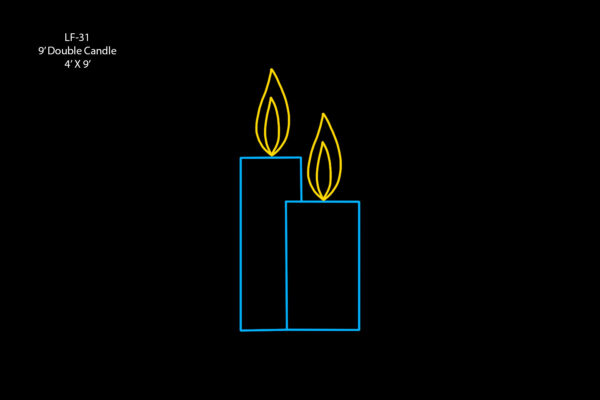 9' DOUBLE CANDLE