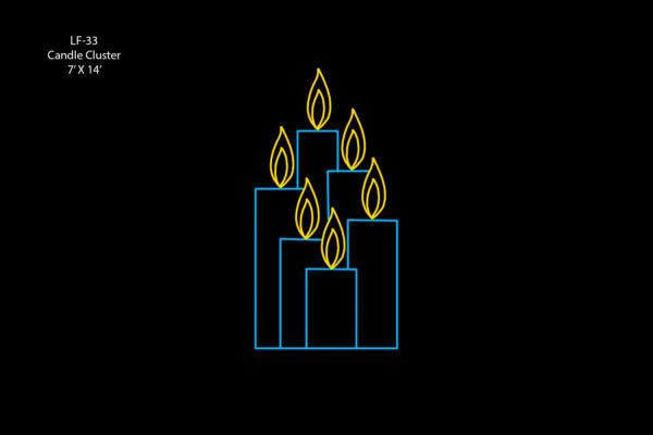 6' CANDLE CLUSTER