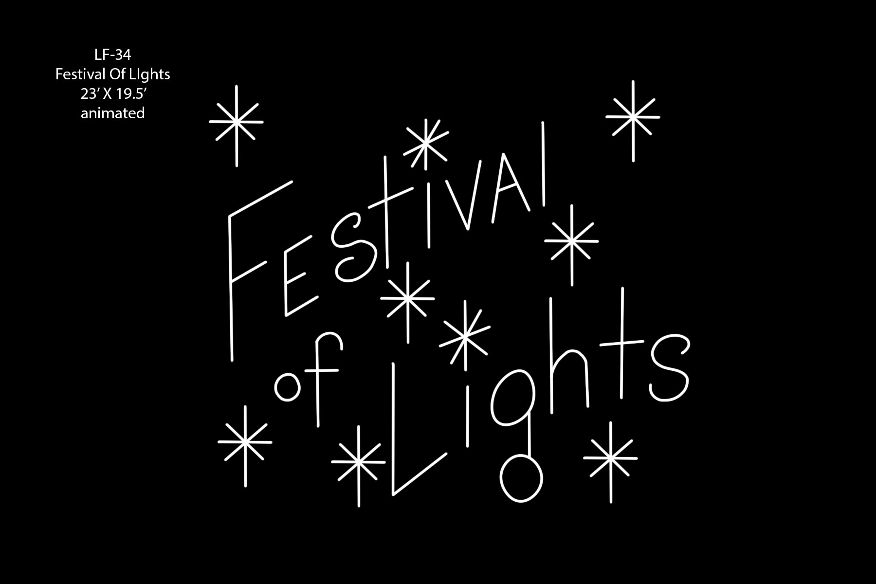 FESTIVAL of LIGHTS MARQUEE (Animated)