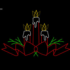 CANDLE W/ BOW (animated)