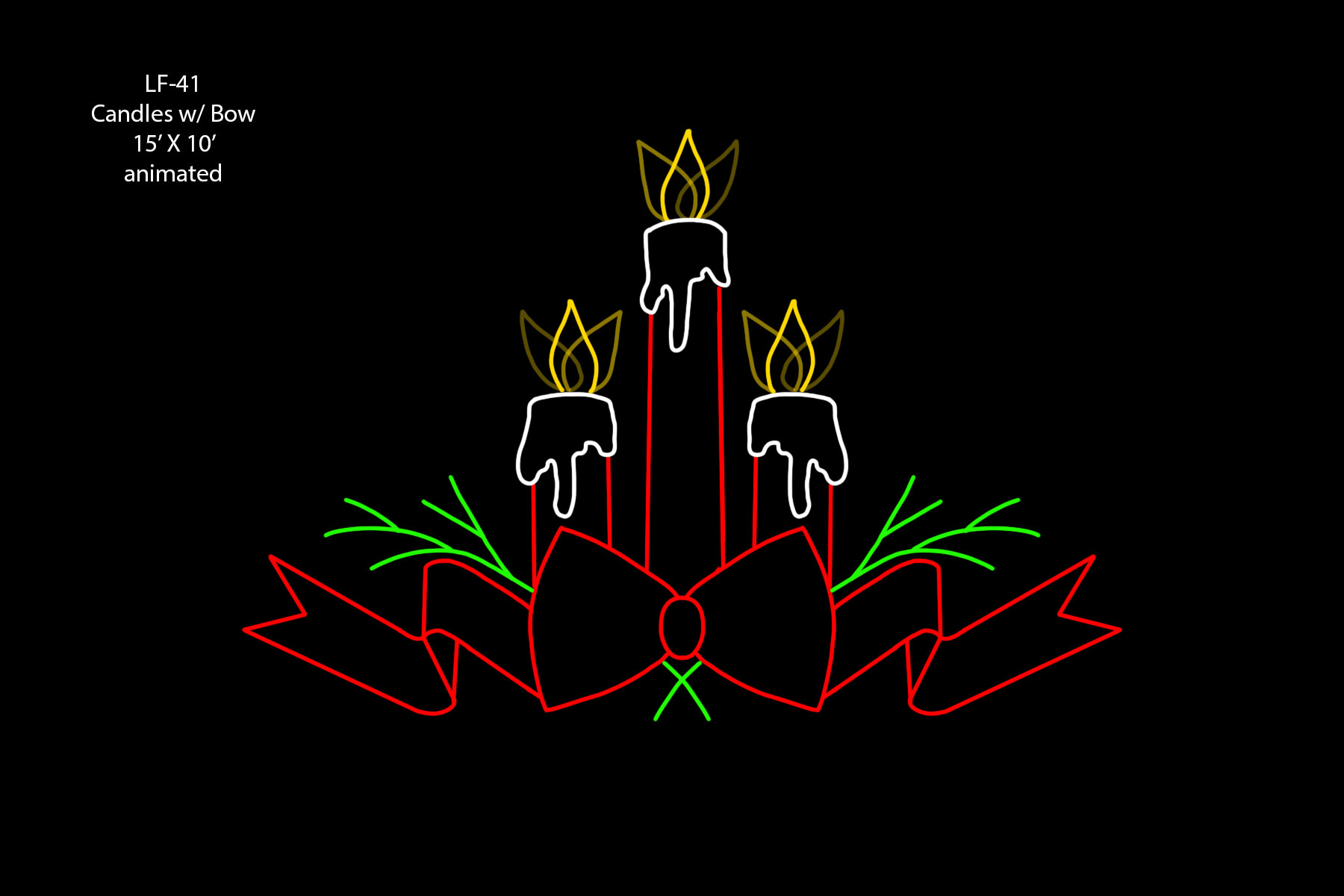 CANDLE W/ BOW (animated)