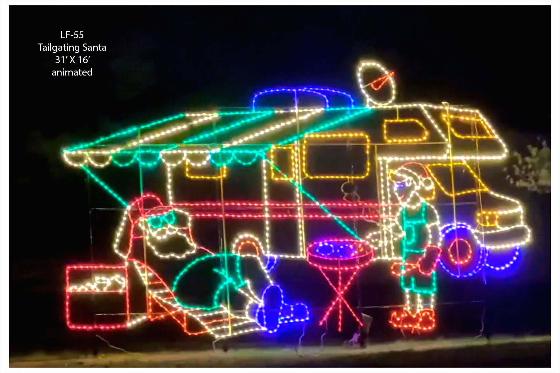 TAILGATING SANTA (animated)