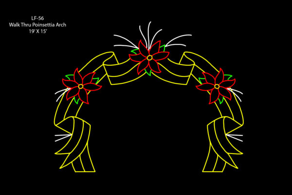 WALK THRU POINSETTIA ARCH