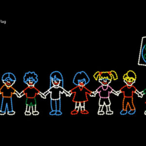 CHILDREN WITH FLAG