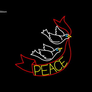 DOVE W/ PEACE RIBBON